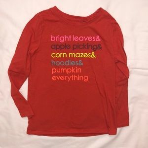 Cat & Jack Fall Toddler Girls Tshirt